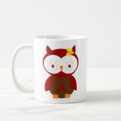 Mug Conscience de hibou de ruban de Bourgogne (Gauche)