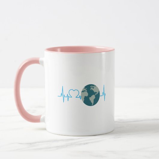 Mug Conscience de l'environnement de jour de la terre (Gauche)