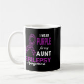 Mug Conscience de l'épilepsie Je porte le violet pour (Gauche)