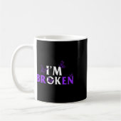 Mug Conscience de l'overdose Je suis cassé Ok Papillon (Gauche)