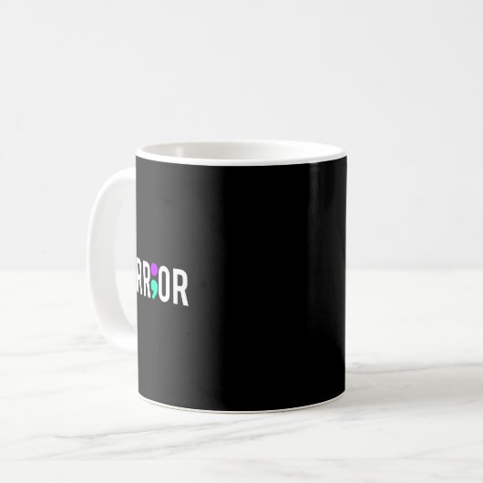 Mug Conscience du suicide Guerrier Conception Cadeau P (Devant gauche)