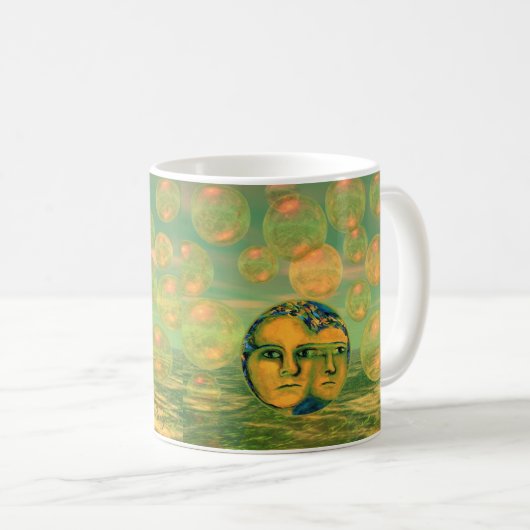 Mug Conscience - or et réveil vert (Devant droit)