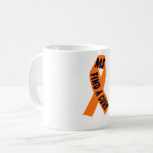 Mug Conscience orange de ruban (Devant gauche)