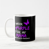 Mug Conscience que je porte le violet pour ma mère (Gauche)