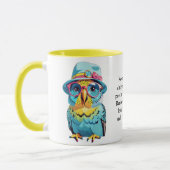 Mug Conseil Amusant D'Un Budgie (Gauche)