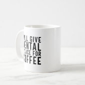 Mug Conseil Dentaire Pour Café Dentiste Drôle (Devant gauche)