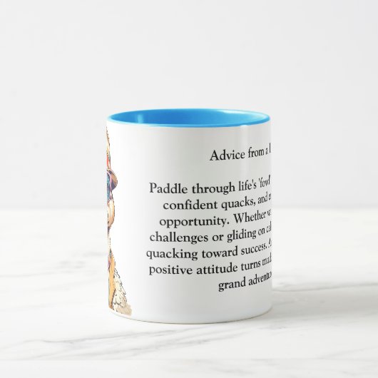 Mug Conseil Drôle D'Un Canard (Centre)