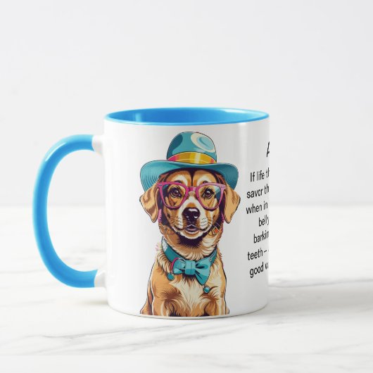 Mug Conseil Drôle D'Un Chien (Gauche)