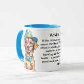 Mug Conseil Drôle D'Un Chien (Devant gauche)