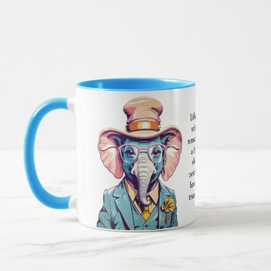 Mug Conseil Drôle D'Un Éléphant (Gauche)