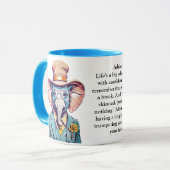 Mug Conseil Drôle D'Un Éléphant (Devant gauche)