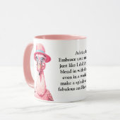 Mug Conseil Drôle D'Un Flamant rose (Devant gauche)