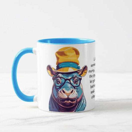 Mug Conseil Drôle D'Un Hippo (Gauche)