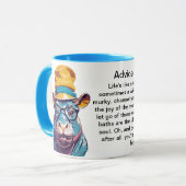 Mug Conseil Drôle D'Un Hippo (Devant gauche)