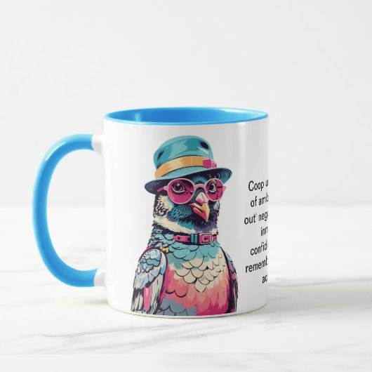 Mug Conseil Drôle D'Un Pigeon (Gauche)