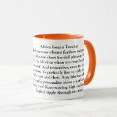 Mug Conseil Drôle D'Un Toucan (Devant droit)