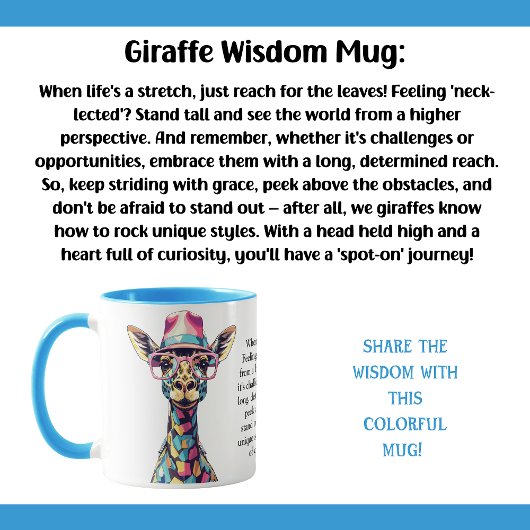 Mug Conseil Drôle D'Une Giraffe