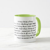 Mug Conseil Drôle D'Une Grenouille (Devant droit)