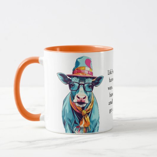Mug Conseil Drôle D'Une Vache (Gauche)
