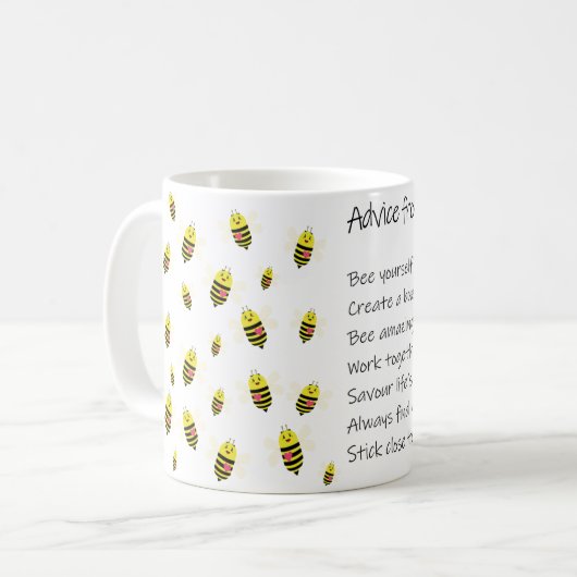 Mug Conseil d'un melon d'abeilles (Devant gauche)