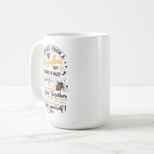 Mug Conseil d'une abeille (Devant gauche)