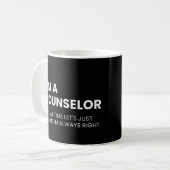 Mug Conseiller Blague de Travail Citation (Devant gauche)