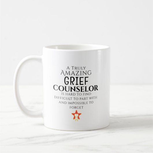 Mug Conseiller de deuil incroyable difficile à trouver (Gauche)