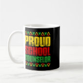 Mug Conseiller d'école fier - Mois d'histoire des Noir (Gauche)
