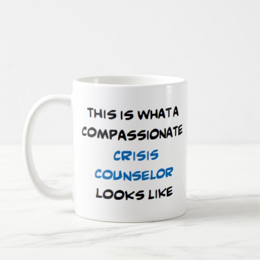 Mug conseiller en crise, compatissant (Gauche)