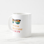 Mug Conseiller en forme physique hors service (Devant gauche)