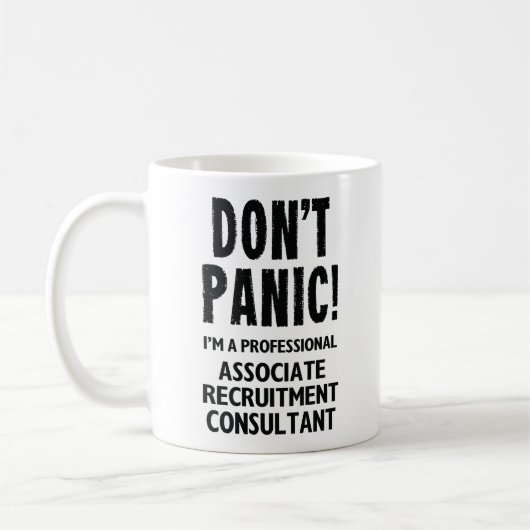 Mug Conseiller en recrutement associé Cadeau en milieu (Gauche)