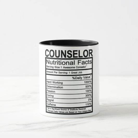 Mug Conseiller - Faits nutritionnels (Centre)