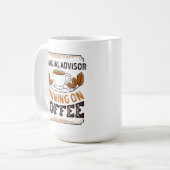 Mug Conseiller financier en cours d'exécution sur Coff (Devant gauche)