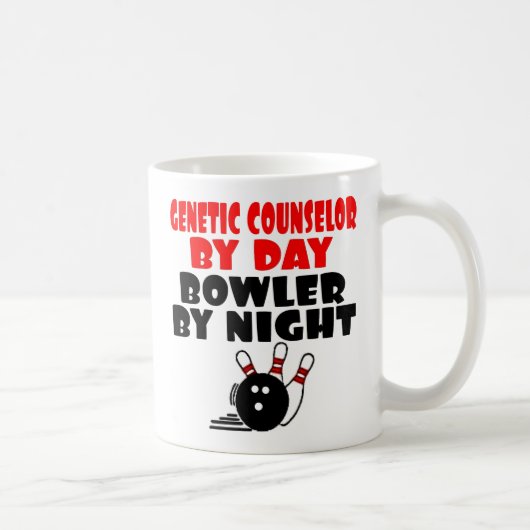 Mug Conseiller Génétique Aime le Bowling (Droite)
