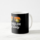 Mug Conseiller Lunettes de soleil hors service Dernier (Devant droit)