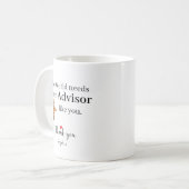 Mug Conseiller Merci — Nom personnalisé (Devant gauche)