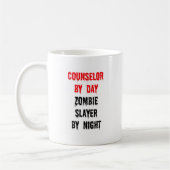 Mug Conseiller par jour Zombie Slayer par nuit (Gauche)
