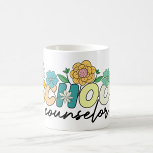 Mug Conseiller Scolaire Professeur Fleur Sauvage Maman