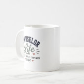 Mug Conseiller Vie Écouter Soutenir Renforcer Répéter (Devant gauche)