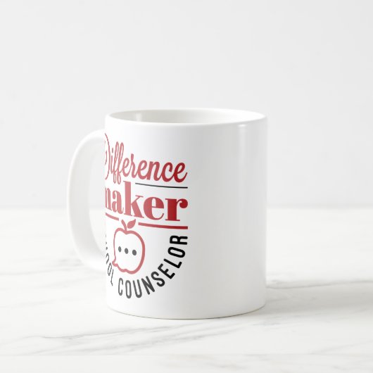 Mug Conseillère d'école pour les concepteurs de différ (Devant gauche)