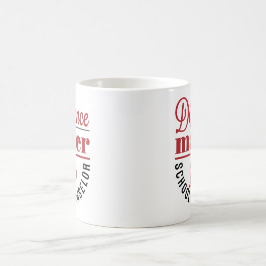 Mug Conseillère d'école pour les concepteurs de différ (Centre)