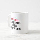 Mug Conseillers Écouter vos problèmes, un mème un (Devant gauche)