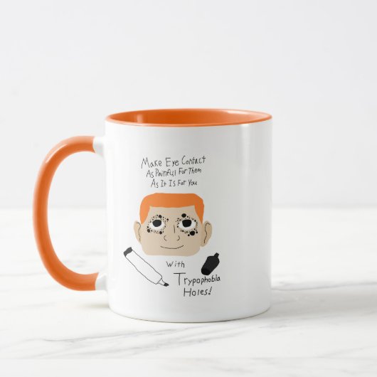 Mug Conseils Autistiques Drôles sur l'Évitement du Con (Gauche)