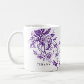 Mug Conseils de Fête de Fiançailles Florale de Toile F (Gauche)