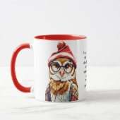 Mug Conseils De Survie De Vacances Drôle D'Un Chouette (Gauche)