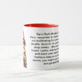 Mug Conseils De Survie De Vacances Drôle D'Un Chouette (Centre)