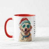 Mug Conseils De Survie De Vacances Drôle D'Un Labrador (Gauche)