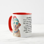 Mug Conseils De Survie De Vacances Drôle D'Un Labrador (Devant gauche)