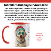 Mug Conseils De Survie De Vacances Drôle D'Un Labrador