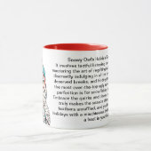 Mug Conseils De Survie De Vacances Drôle D'Une Chouett (Centre)